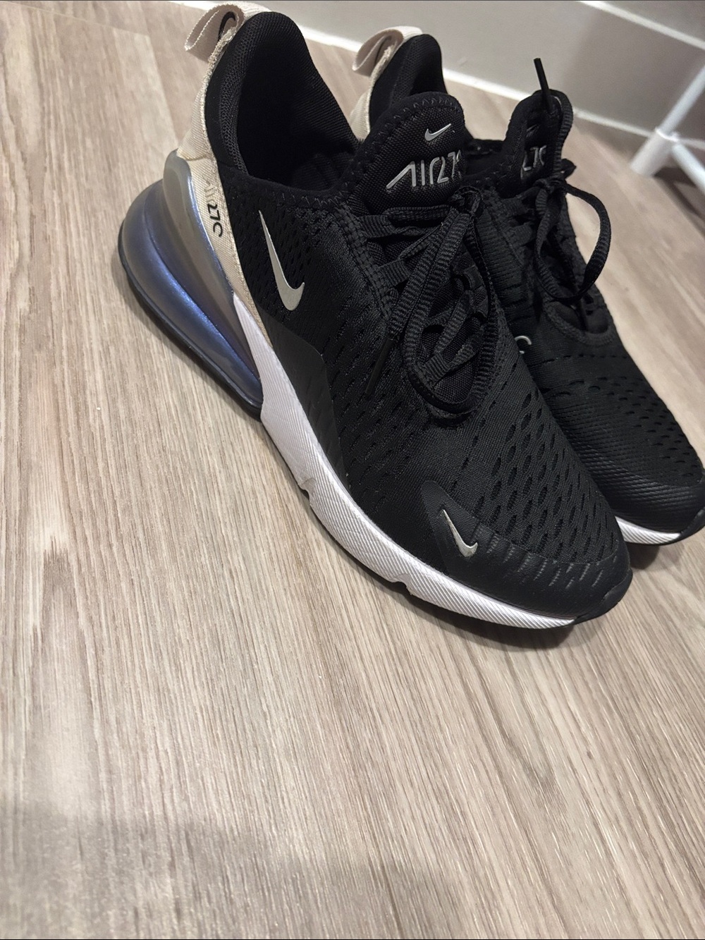 Nike Women’s Air Max 270 Sneakers - Black, White, Silver